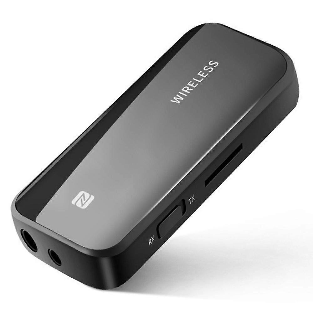 T40 Bluetooth-compatible 5.0 Receiver Push Back Clip Wireless Receiving and Transmitting 2-in-1 Car 