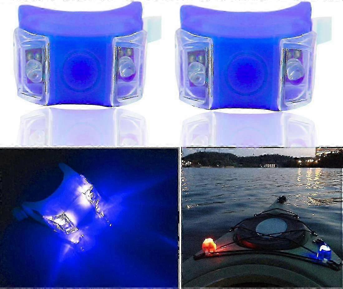 2 Kayak Battery Night Safety Navigation Lights With 3 Modes-