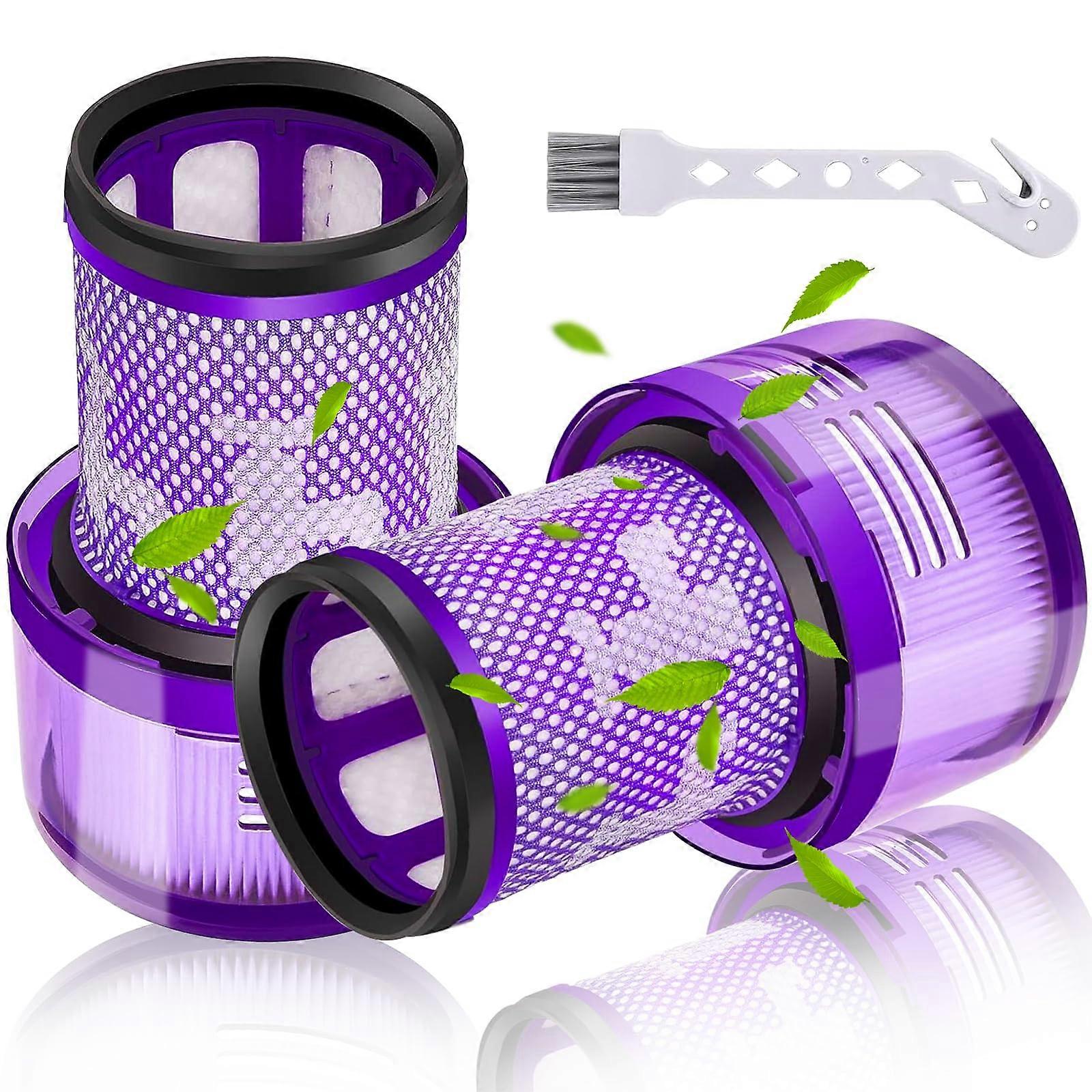 V12 Slim Filter 2 Pack, Efficiency Washable Replacement for Dyson Detect Slim Absolute Extra