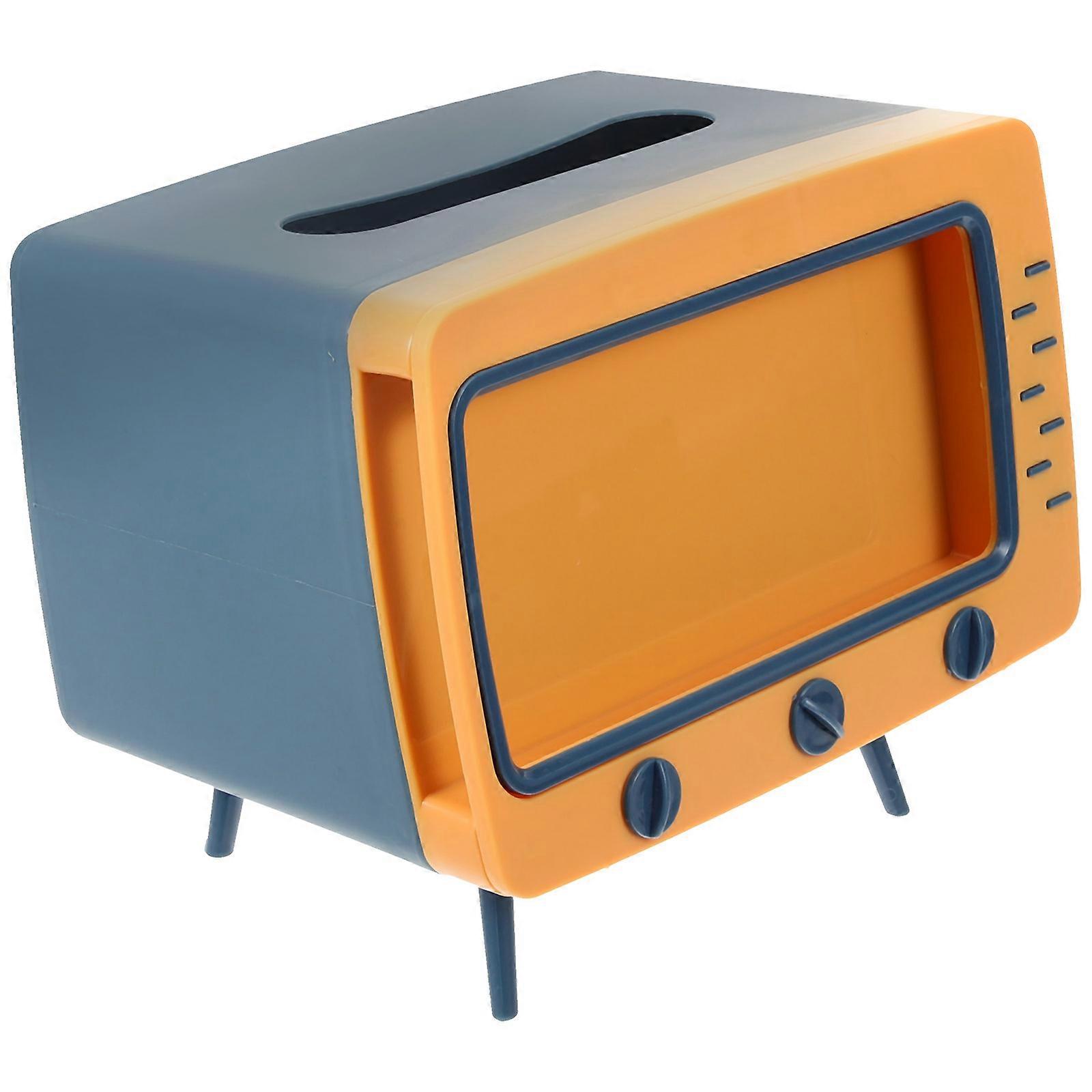 Plastic Tissue Box for Storage with Phone Stand Multifunction Television Design