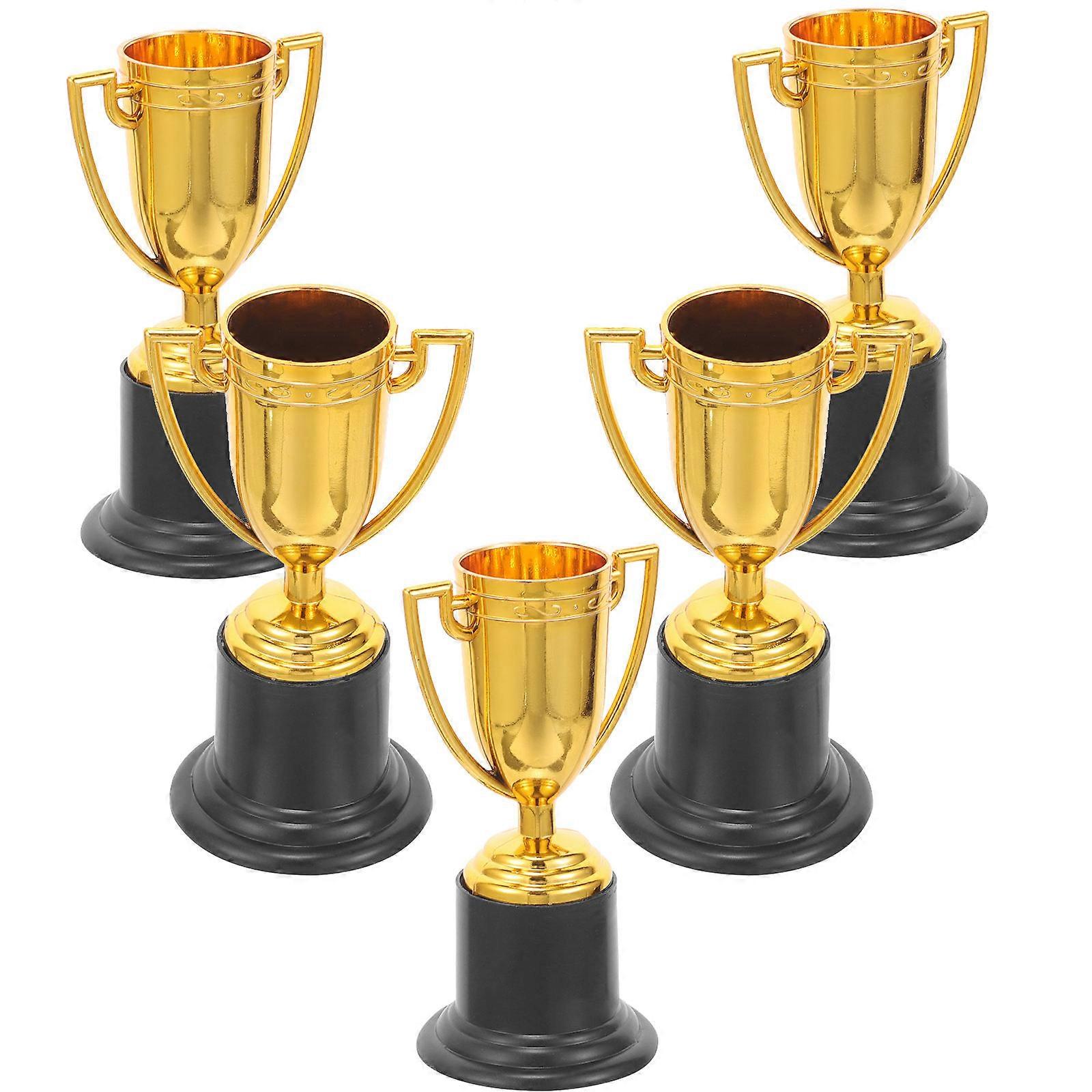 Plastic Trophy Kids Small Plastic Trophy Cups for Decor 5Pcs Set