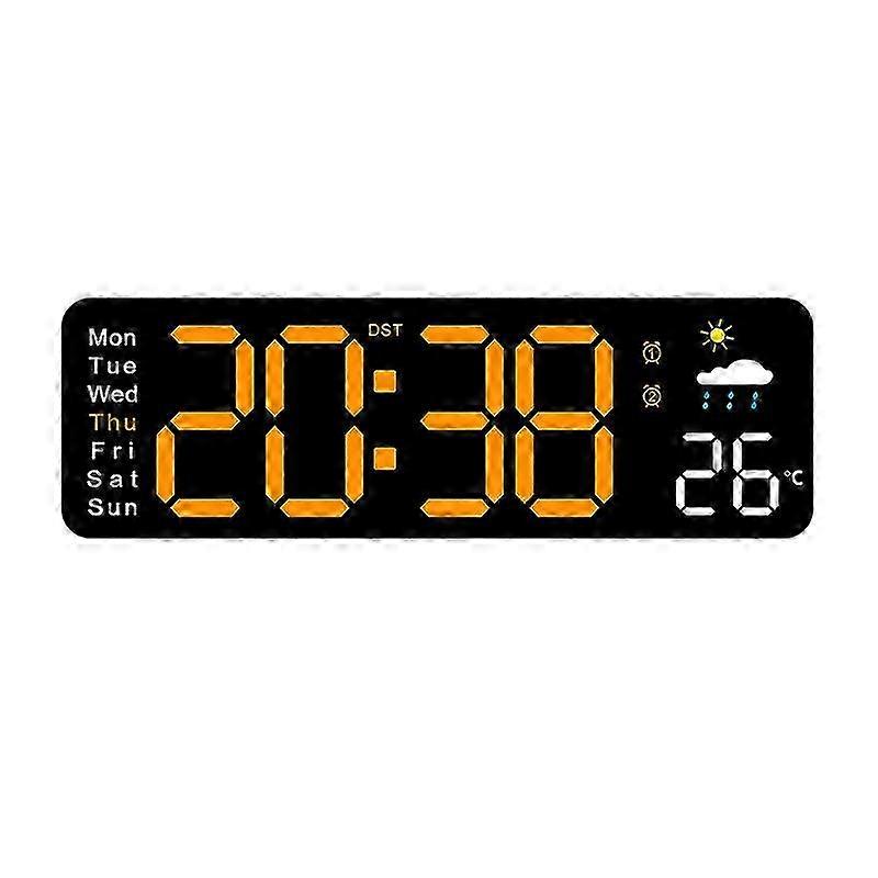 2026 Weather Clock Temperature- Weather temperature sensor wall clock