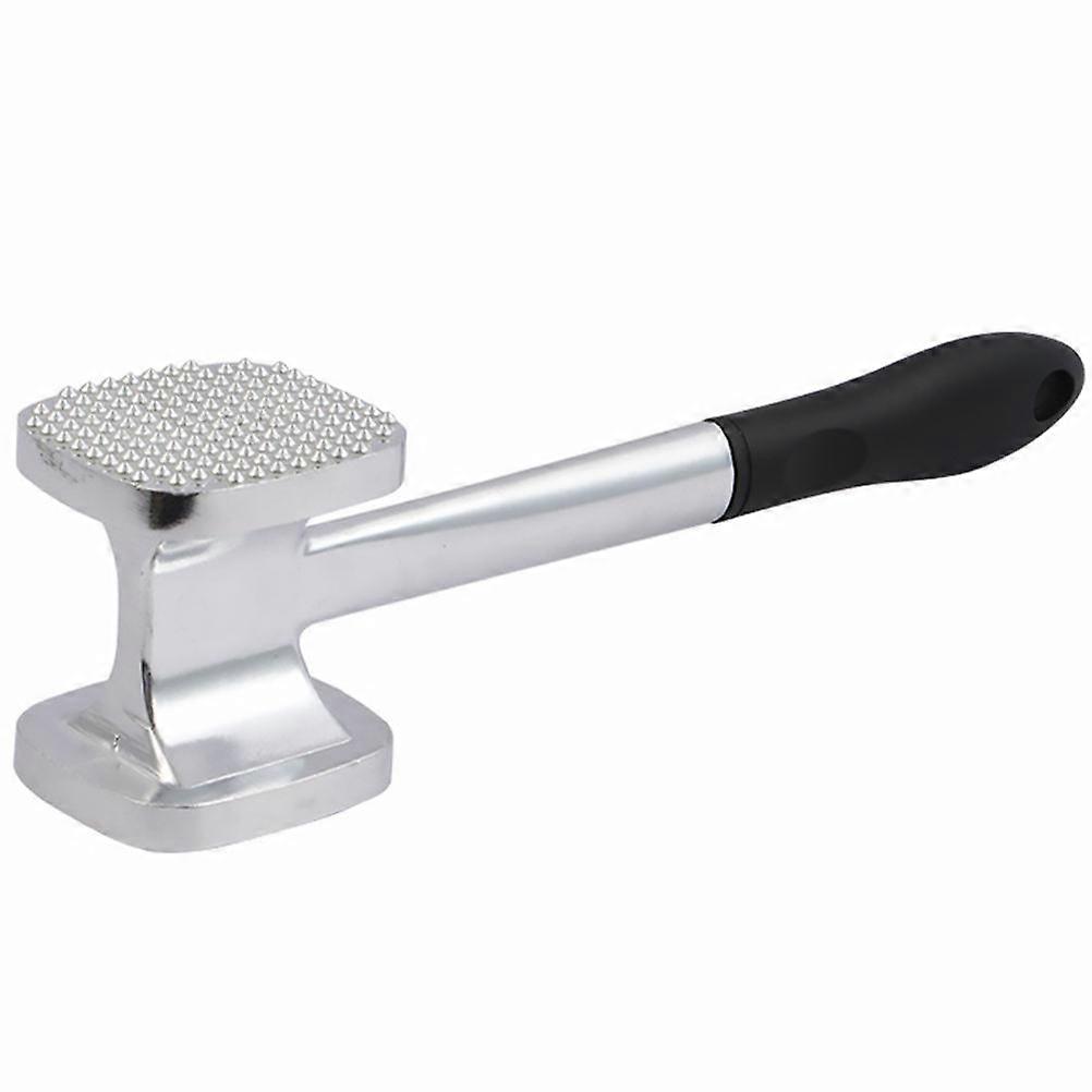 Aluminum Meat Hammer Kitchen Tool Square Shape Beef Tenderizer Restaurant Use 28X7.5CM 1Pack