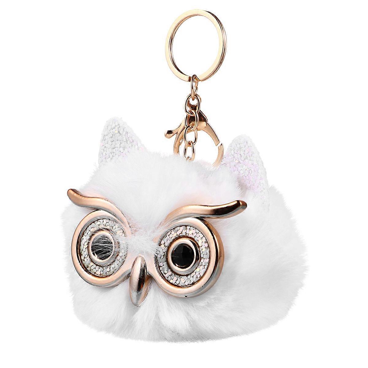 Owl Key Chain Plush Key Pendant Decoration for 6Pcs Set