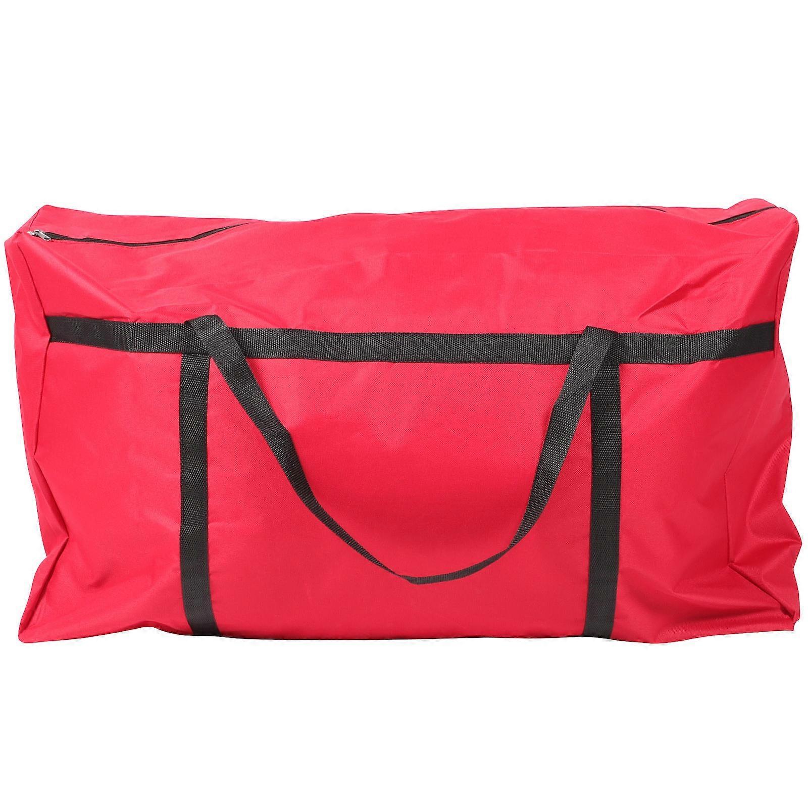 Red Multi-Functional Storage Bag Large-Capacity Oxford Cloth Bag 3Pcs
