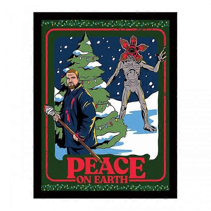 Stranger Things Peace On Earth Christmas Poster