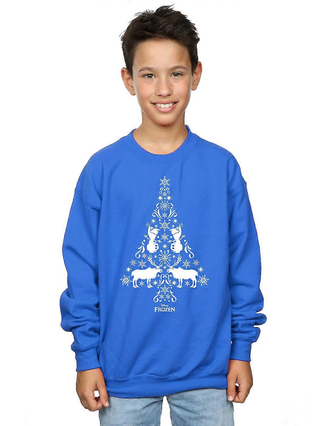 Chicos de Disney congelado sudadera de árbol de Navidad