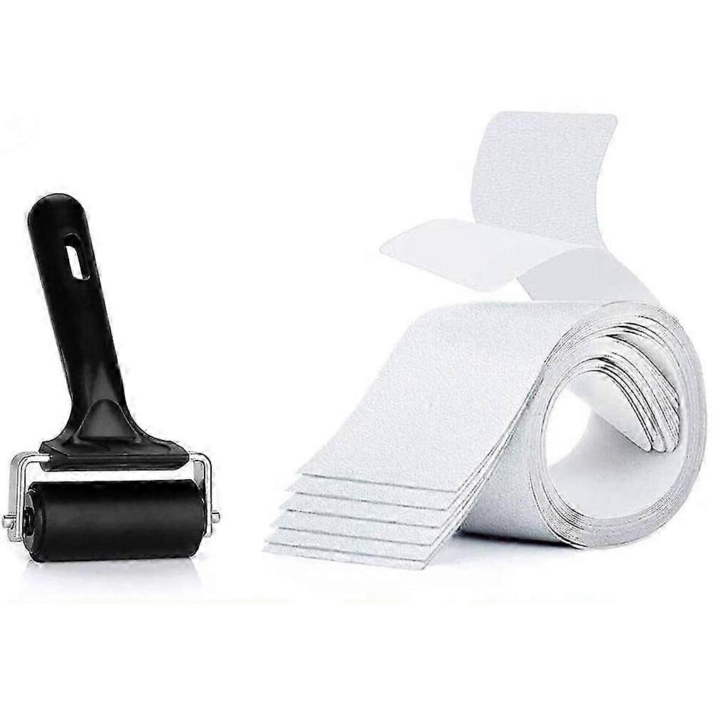 Set van 15 trapmatten antislip met roller voor installatie