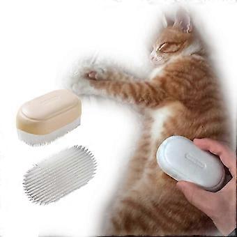 2Pcs Soft Fur Cat Brushes - Over 1000 Gentle Cat Tongue Brushes with Prickly Serrations, Suitable for Sensitive Cats