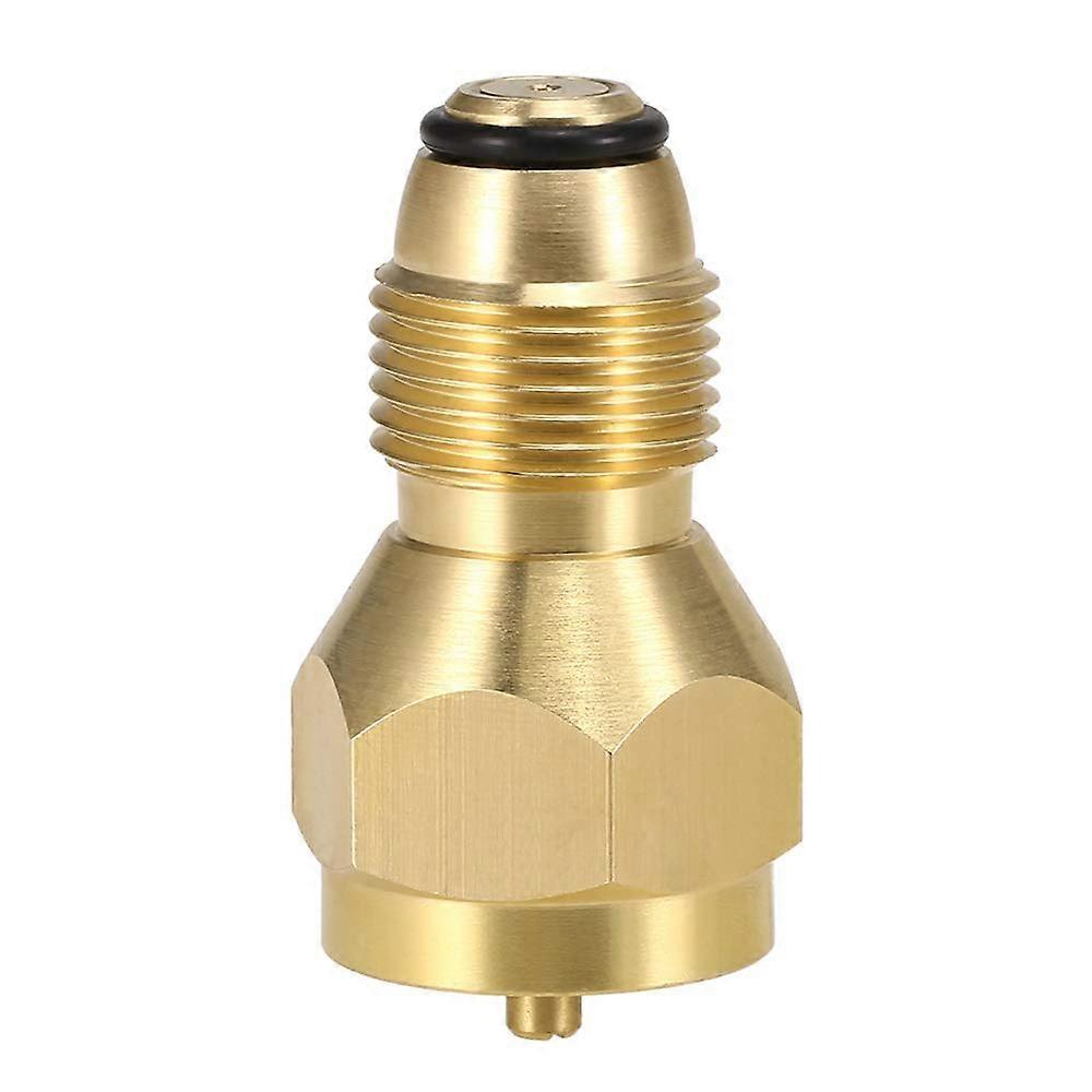 Propane Refill Adapter Solid Brass LeakProof Connector with Safety ShutOff for 1 lb Cylinder