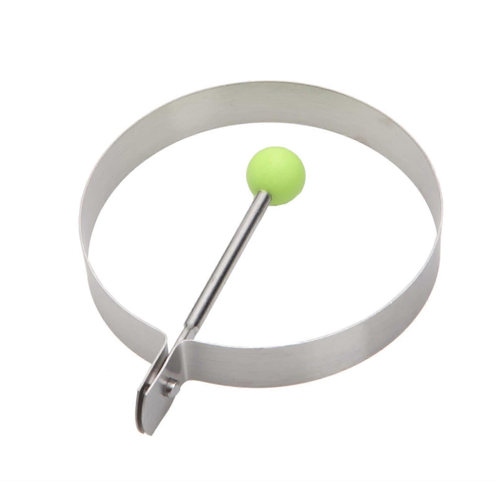 Stainless Steel Cooking Ring Cake Mold with Easy Shape Control and Easy Clean Surface, Green