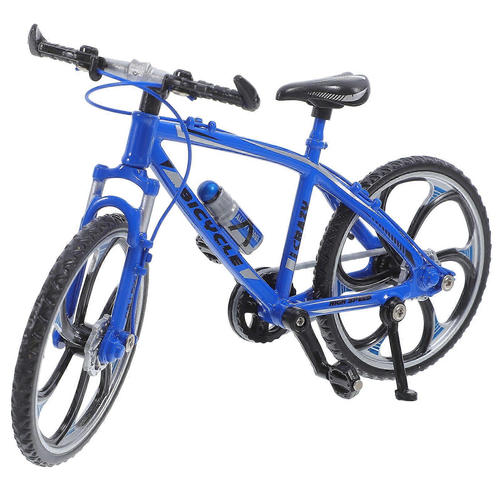 17.5x10.5cm Creative Alloy Model 1:10 Mini Simulation Toy (Racing Cycle Blue)