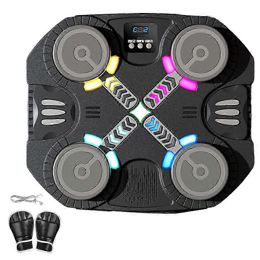 Electronic Music Boxing Machine Kit 6 Targets Bluetooth Wall-Mounted Training