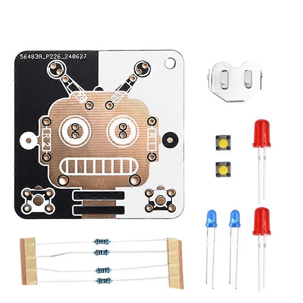 Robot LED Electronics Beginner Learning Welding Fun DIY Kit LED Light Emitting Tube Module