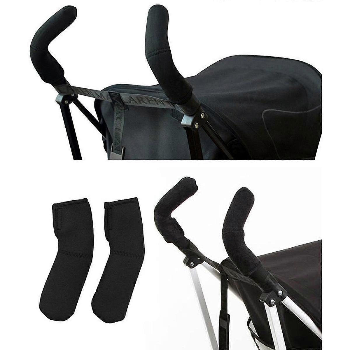 Stretchable Universal Grip Cover for Stroller Handle Black