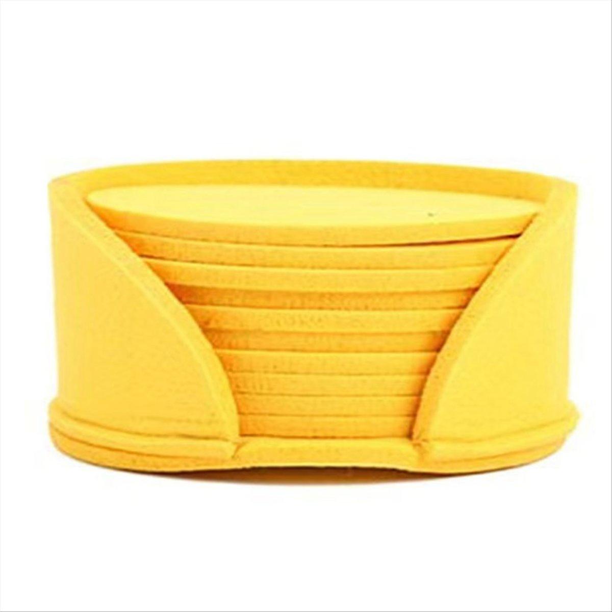 Coaster Dining Table Protector Pad Heat Cup Mat,Yellow