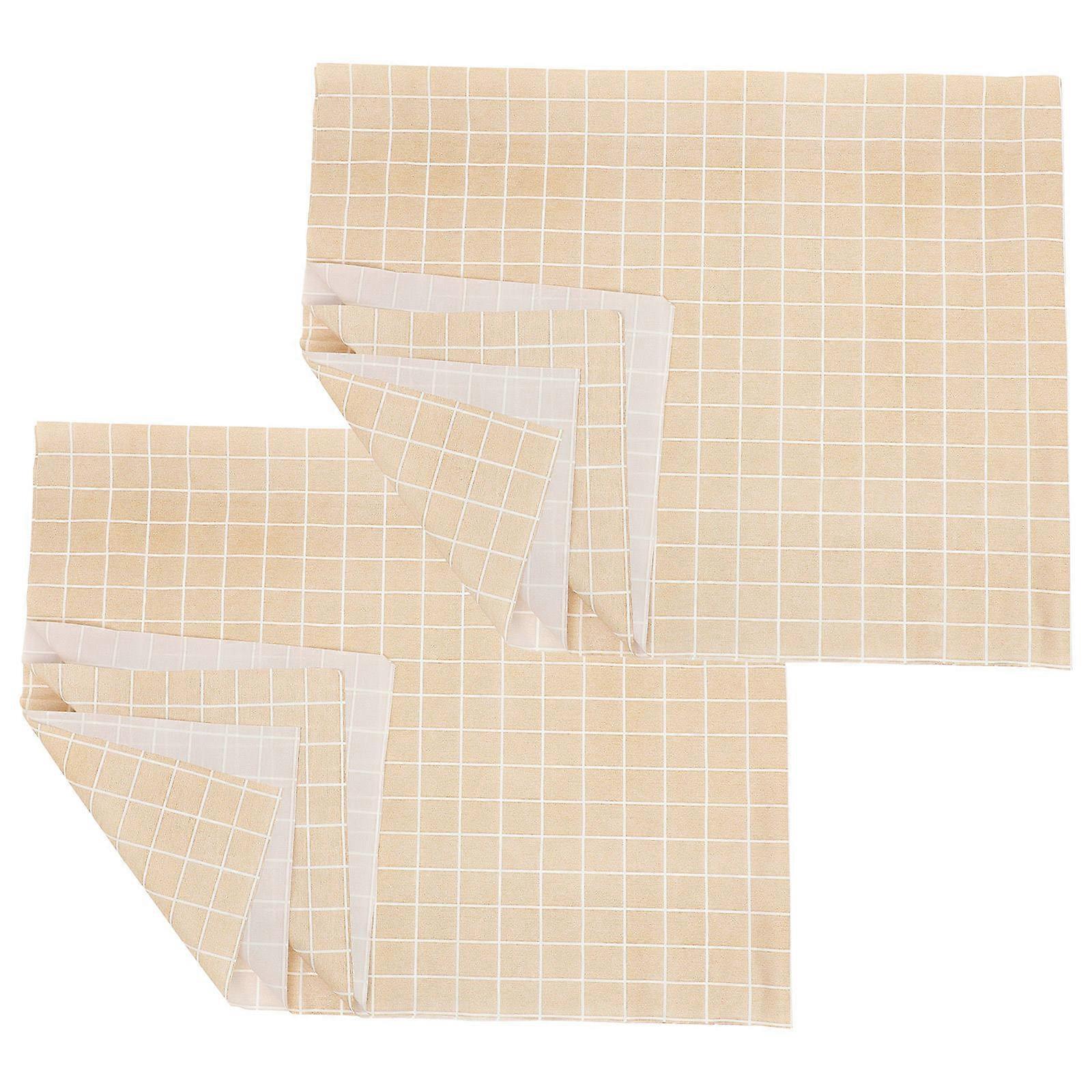 Tablecloth Plaid Peva Material for Decoration 2Pcs Picnic Table Cover