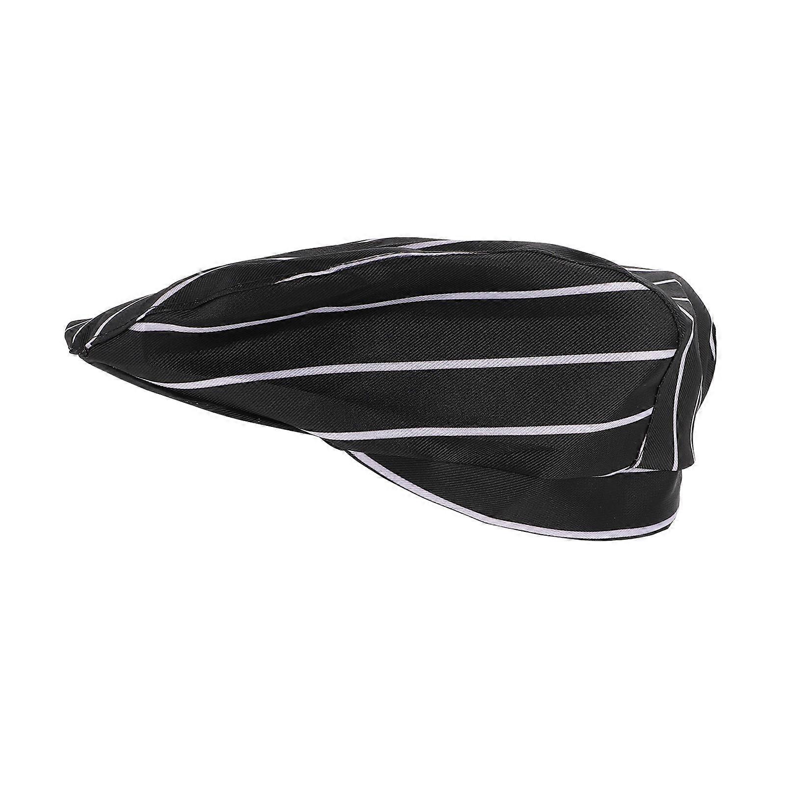 Black Cotton Chef Hat for Wearing Kitchen Cooking Hat in Catering