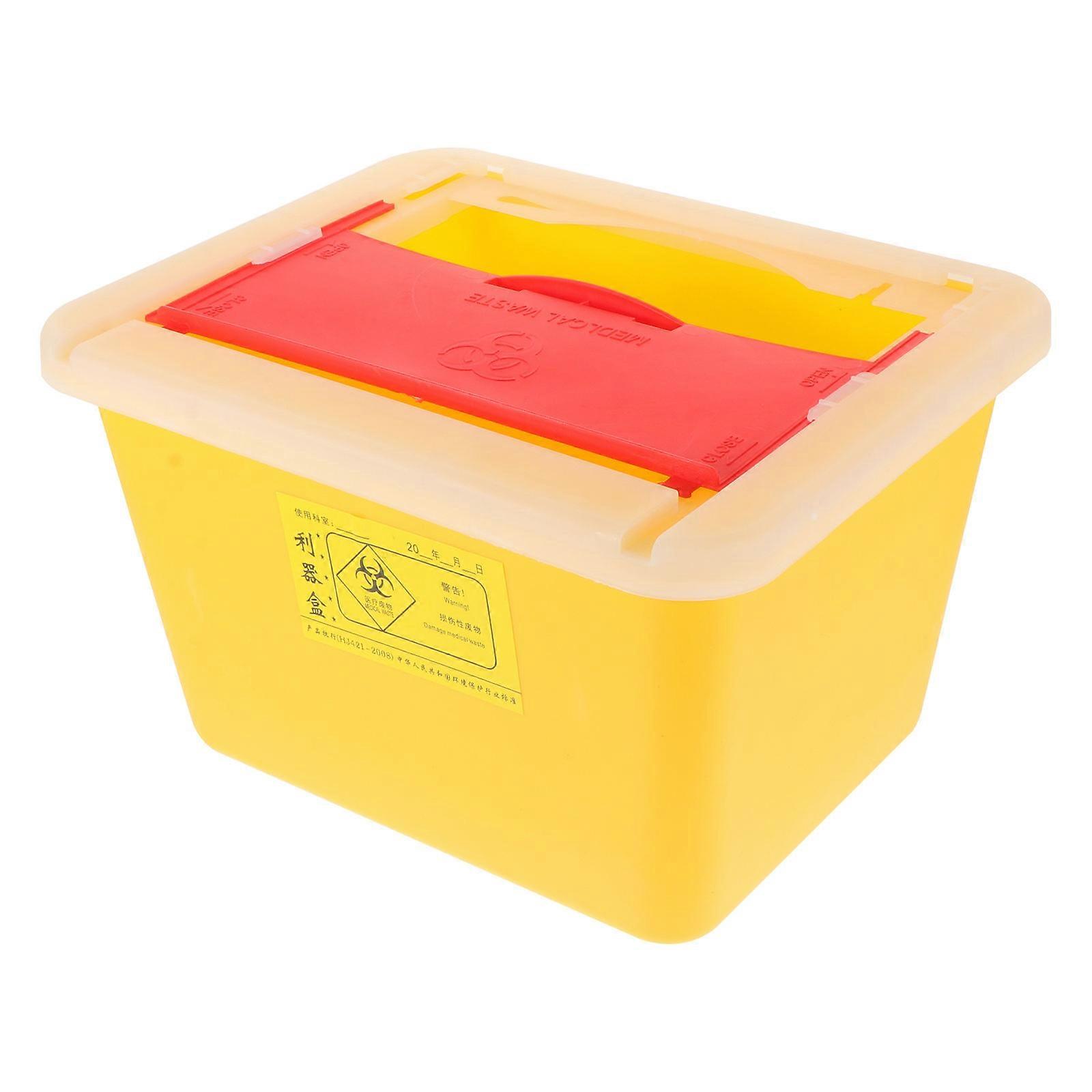 Sharps Container Disposal Bucket for Storage with Durable ABS Material