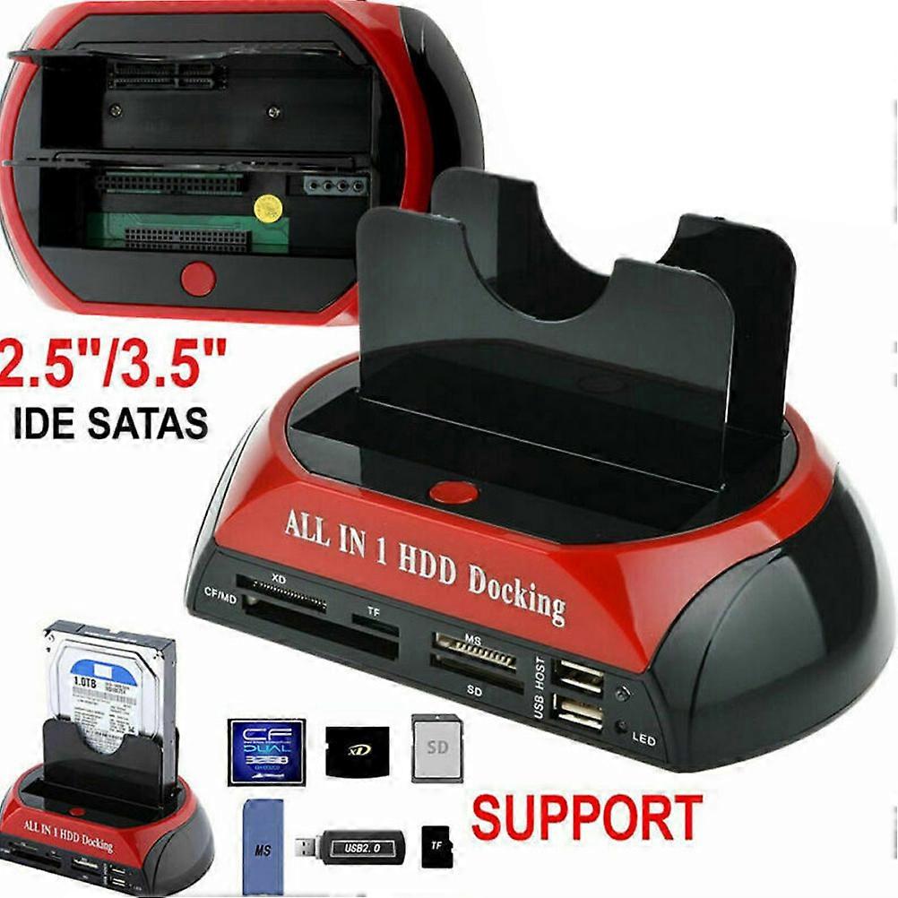 Hdd Docking Station Dual USB Hard Drive Cloning Dock with Multi Function