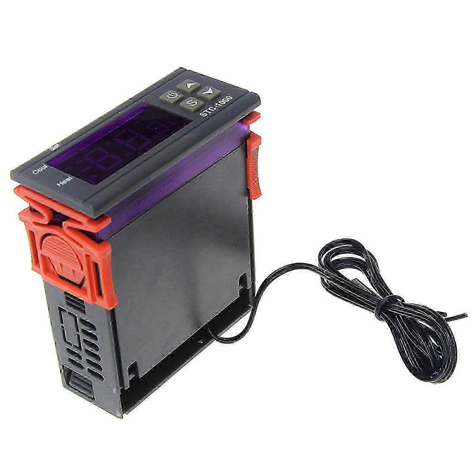110 - 220VAC Programmable Microcomputer Thermostat with Digital Display