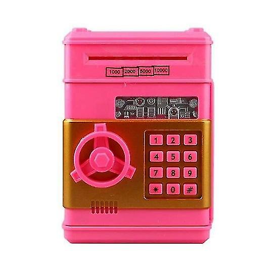 Electronic Piggy Bank Code Lock For Kids Baby Toy, Mini Atm Safe Coin Cash Banks Real Money Saving Box With Password, 1pc