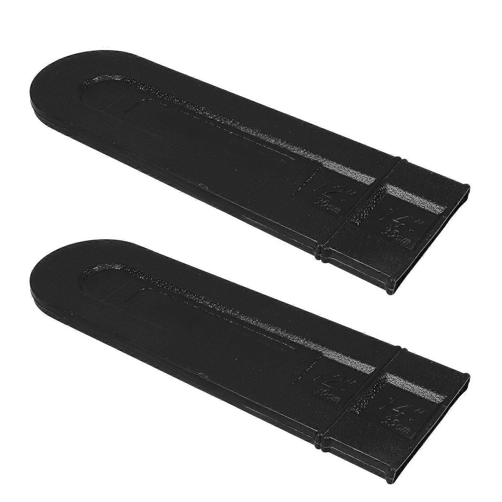 2pcs Chainsaw Bar Cover Universal Guard Case Durable Plastic Chainsaw Guide Sleeve Protector