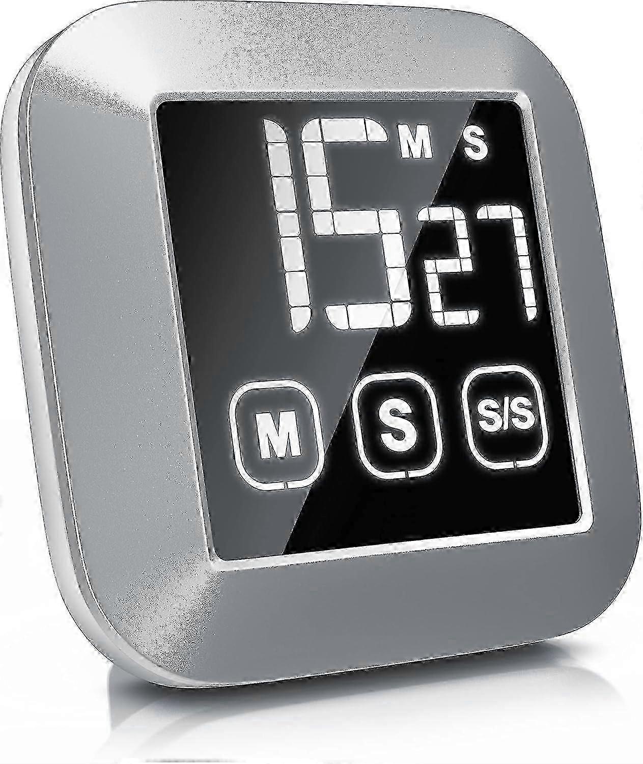 Digital Kitchen Timer with LCD Display, 99-Minute Stopwatch, Magnetic Back for Easy Use