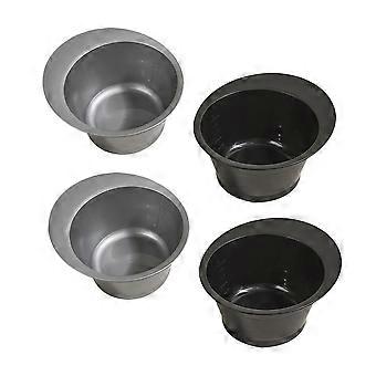 Hair Coloring Plastic Bowl for Professional Hair Salon 8Pcs Black