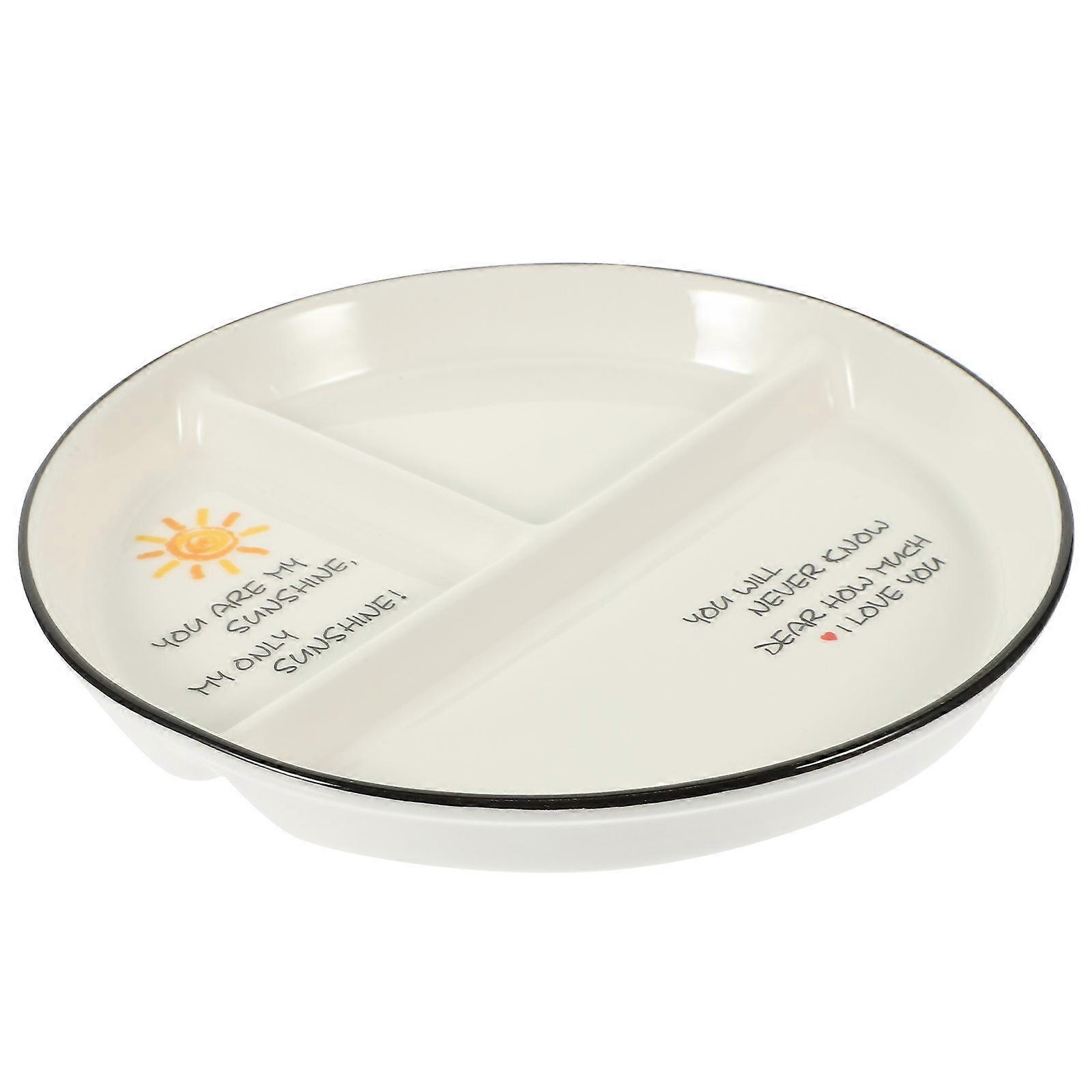Divided Plates Ceramic for Holding Ash with Multicolor Feature