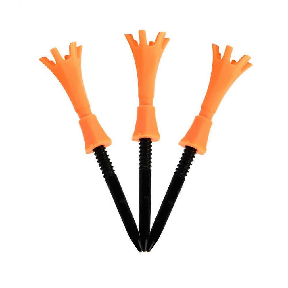 Golf Ball Tee Elastic Plastic Limit for Practice Training 3Pcs Random Color