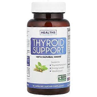 Healths Harmony, Thyroid Support With Natural Iodine, 60 Capsules, 2-Pack