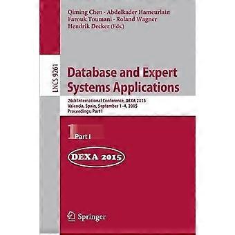 Database And Expert Systems Applications 26th International Conference Dexa 2 - Springer Nature B.V - Paperback - en Book