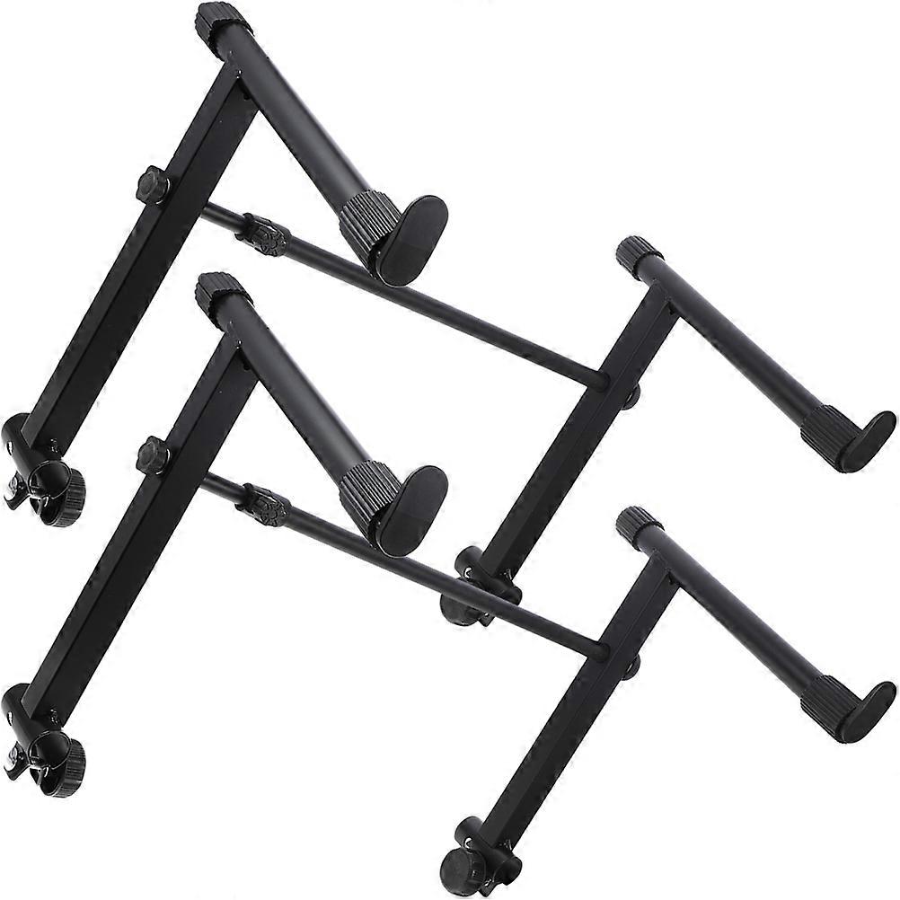 2 Sets  Electronic Organ Keyboard Universal Elevation Brackets Keyboard Holder