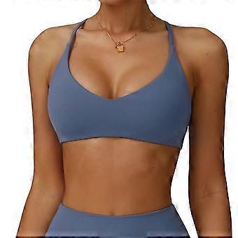 Lightweight High Shock Sports Bra Stylish Workout Top For Women Running Fitness And Aerobic Exercises  White XL