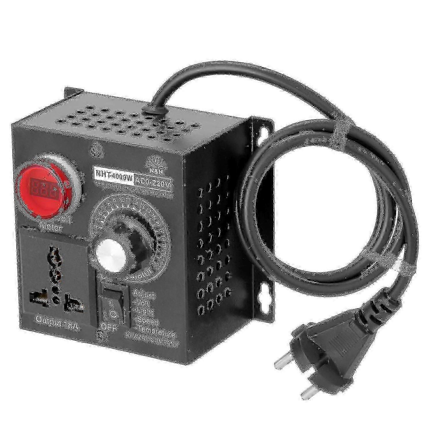 Ac 220v 4000w Compact Variable Portable Speed Temperature Light Voltage EU Plug,l