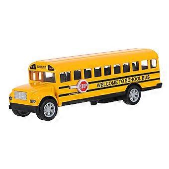 1Pc School Bus Model Toy Alloy Pull Back Model Bus Toy Kids Car Toy Kids Funny Alloy Toy