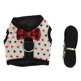 Small Animal Leash Chest Strap Harness Traction Vest for Rabbit Hamster Guinea Pig Pet SuppliesM