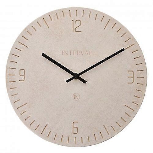 Interval Resin Wall Clock 30cm - Stone