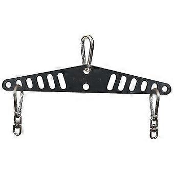 Multi-grip pull-down bar, adapter plate stretcher for pull-down bar cable attachment cable machine for squat rack home gym