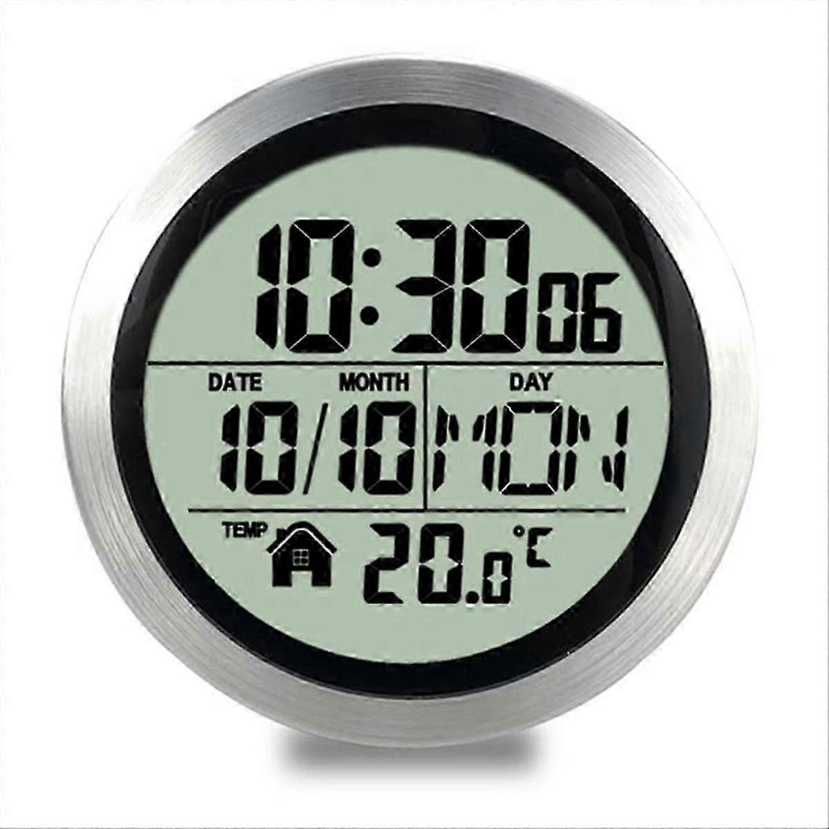 Digital Shower Clock Waterproof, Bathroom Timer Clock, Digital Kitchen Wall Clock, No Punching Sucti