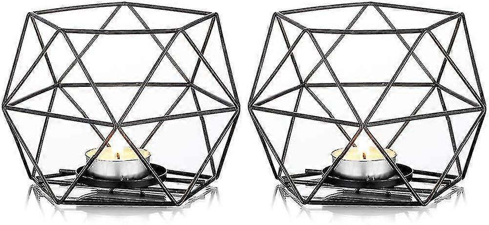 Metal Geometric Tea Light Candle Holder