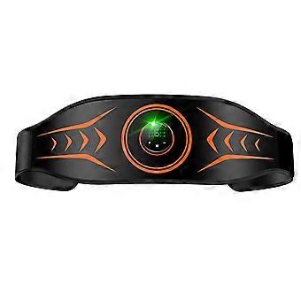 Kaesi 1 set di esercizi Pulse Belt Impulsi a bassa frequenza Allenamento muscolare muto Ricarica USB Cintura EMS Patch per l'allenamento dei muscoli addominali Uso