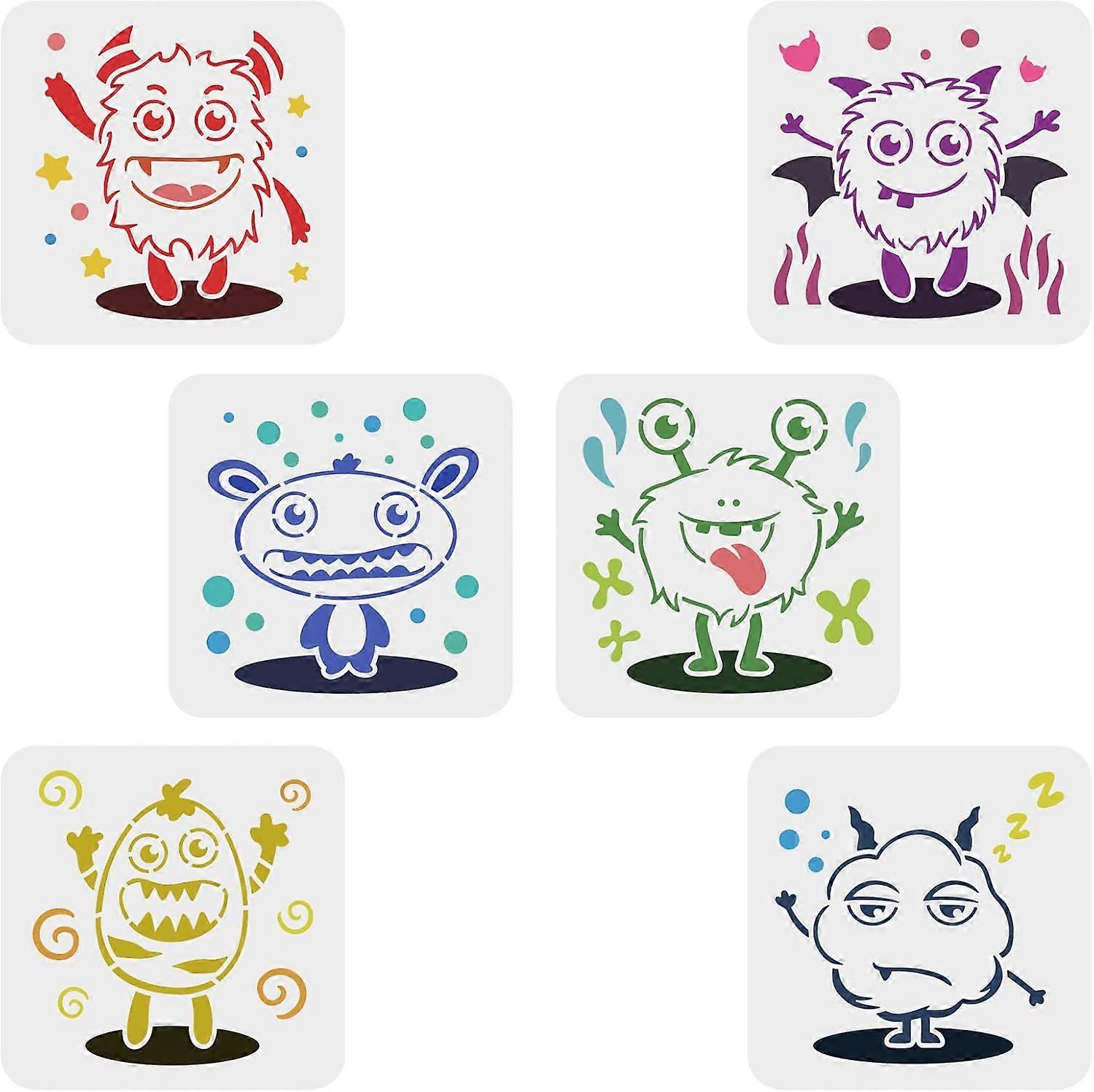 5 Pcs Layered Easter Eggs Bunny Painting Stencil 5.9x5.9inch Reusable Cute Rabbit Easter Eggs Drawing Template Happy Easter