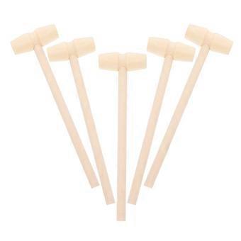5stk Mini Træ Hammerhammer Mallet Pounding Legetøj Creative Beating Gavel Legetøj Pædagogisk legetøj til drenge Piger Børn