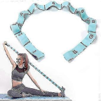 Elastischer Übungsgurt mit 11 Ringen für Yoga, Pilates & Latin Dance Workout Stretching Band