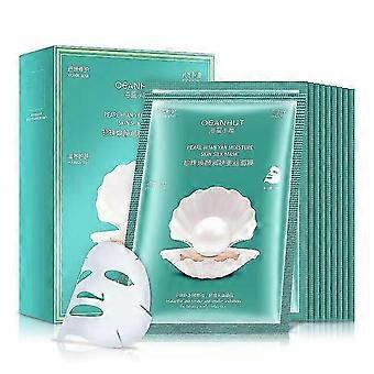 Marine Luminous Pearl Deep Moisture Skin Care Facial Mask - Boosting Brightening Moisturizing-10 Sheets for Dry Skin