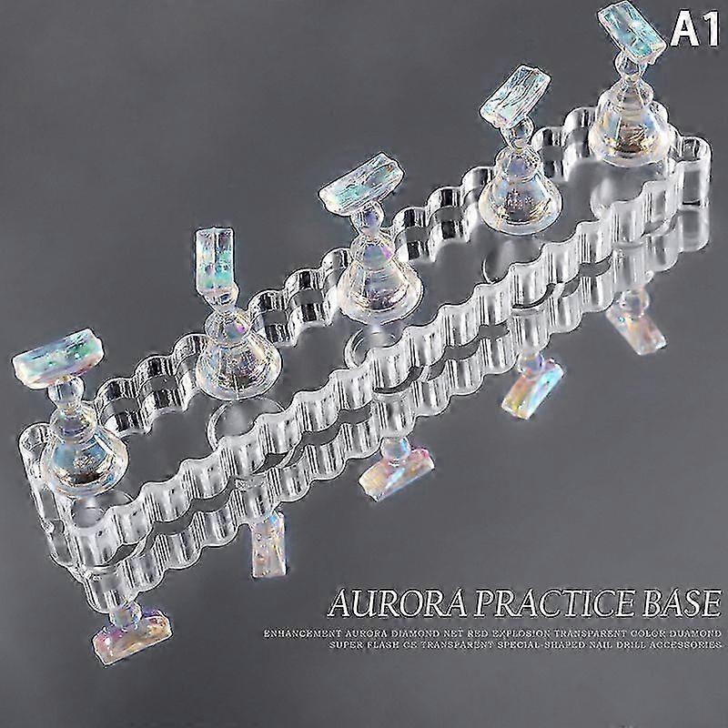 Symphony Transparent Nail Art Practice Display Stand Acrylic Practice Base