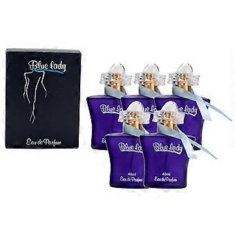 1-5x Blue Lady Eau de Parfum voor dames, 40 ml parfum