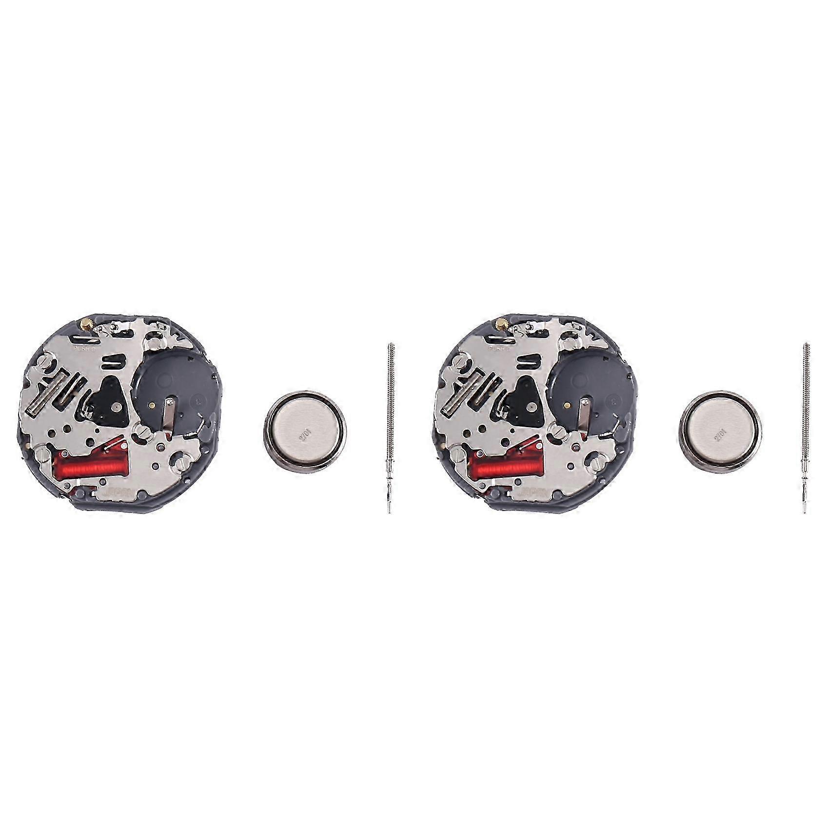2X compatible with Time Module VH63A Movement Quartz Movement Multi-Functional 369 Small Needle Watch Movement
